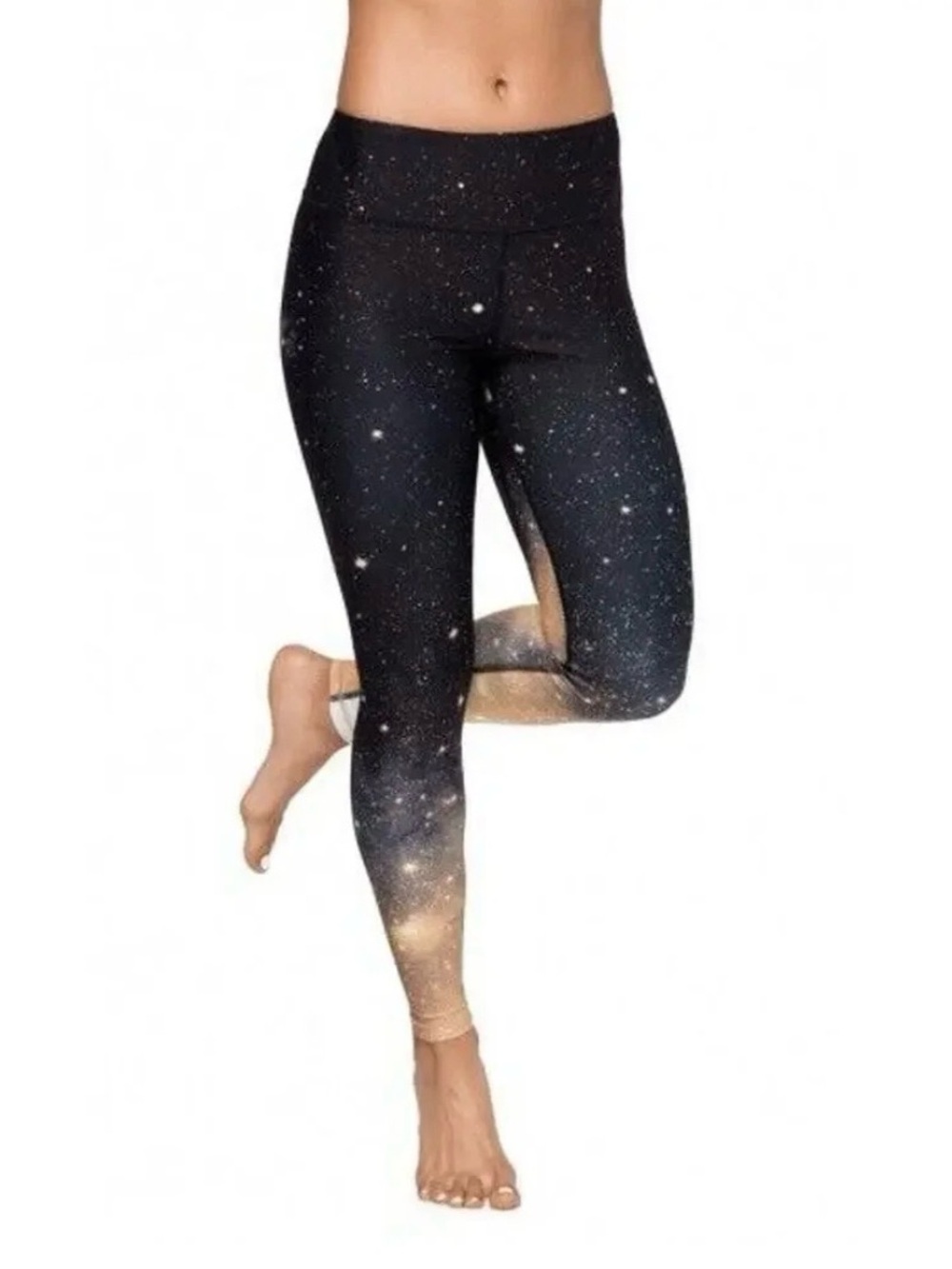 Nwt Manduka Engineered Print Leggings - Shooting Star Print